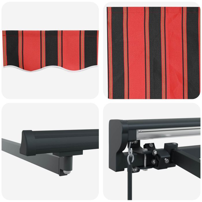 Novaro Napernyő keret Narancs és Fekete 350 x 250 cm - Image 8