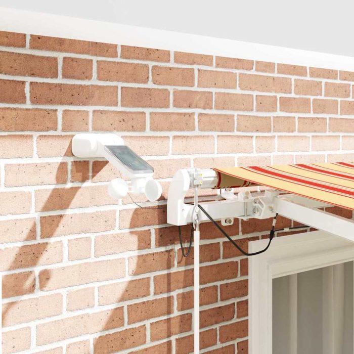 Novaro Behúzható napellenző Sárga és narancs 350 x 250 cm Poliészter - Image 4