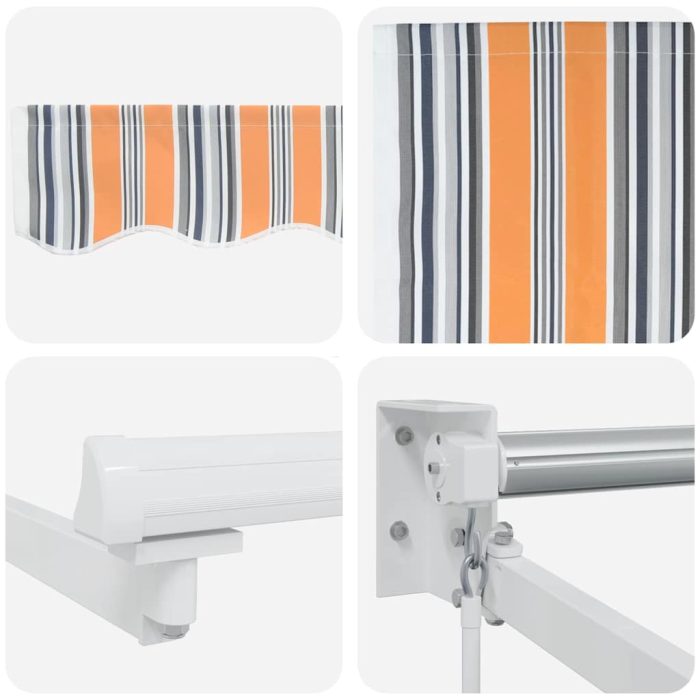 Novaro Behúzható napellenző Sokszínű 350 x 250 cm - Image 8