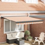 Novaro Behúzható napellenző Sokszínű 350 x 250 cm Szövet és Fém