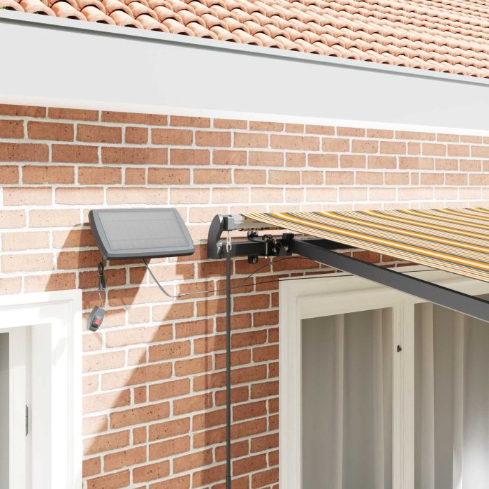 Novaro Behúzható napellenző Sokszínű 350 x 250 cm Szövet és Alumínium - Image 4