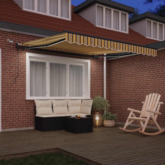 Novaro Behúzható napellenző Sokszínű 350 x 250 cm Poliészter - Image 3