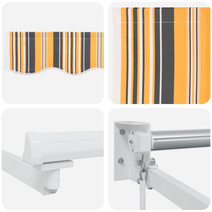 Novaro Behúzható napellenző Sokszínű 350 x 250 cm - Image 8