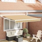 Novaro Behúzható napellenző Sokszínű 350 x 250 cm