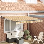 Novaro Behúzható napellenző Sokszínű 350 x 250 cm