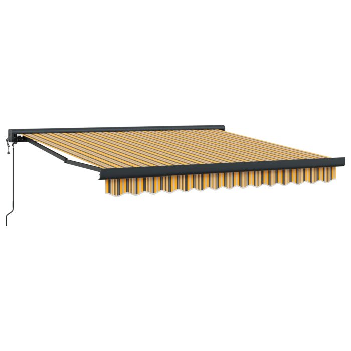 Novaro Behúzható napellenző Sokszínű 350 x 250 x 165 cm Szövet és Fém - Image 2
