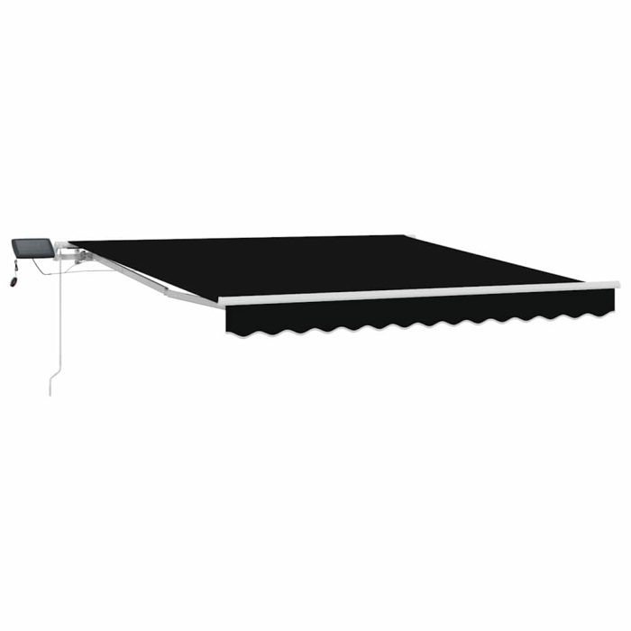 Novaro Behúzható napellenző Fekete 350 x 250 cm Szövet és Alumínium - Image 2
