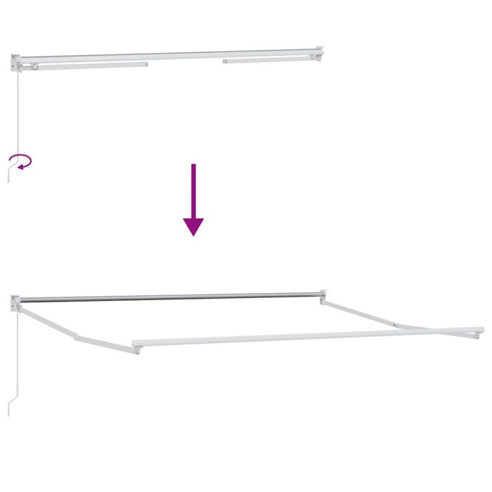 Novaro Behúzható napellenző Fekete 350 x 250 cm - Image 9