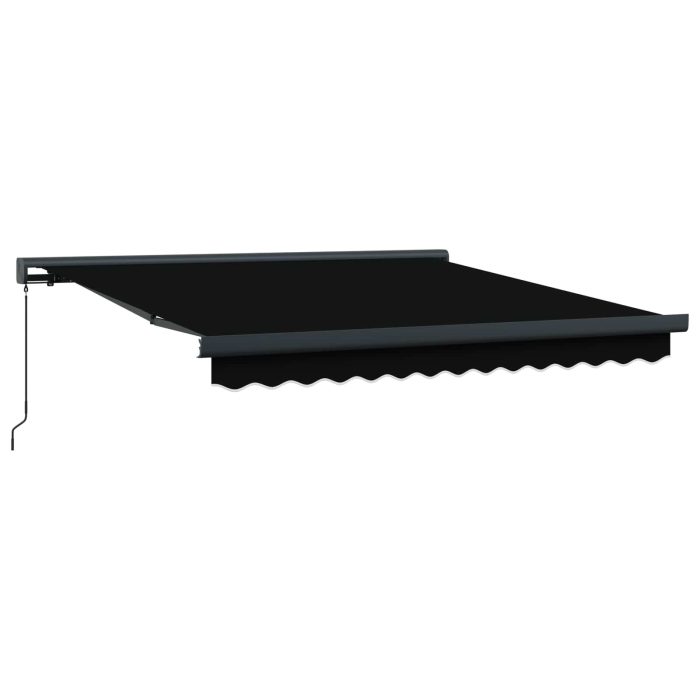 Novaro Behúzható napellenző Fekete 350 x 250 cm Vászon és Alumínium - Image 2