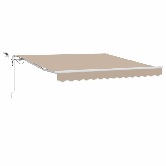 Novaro Behúzható napellenző Bézs 350 x 250 cm Poliészter - Image 2