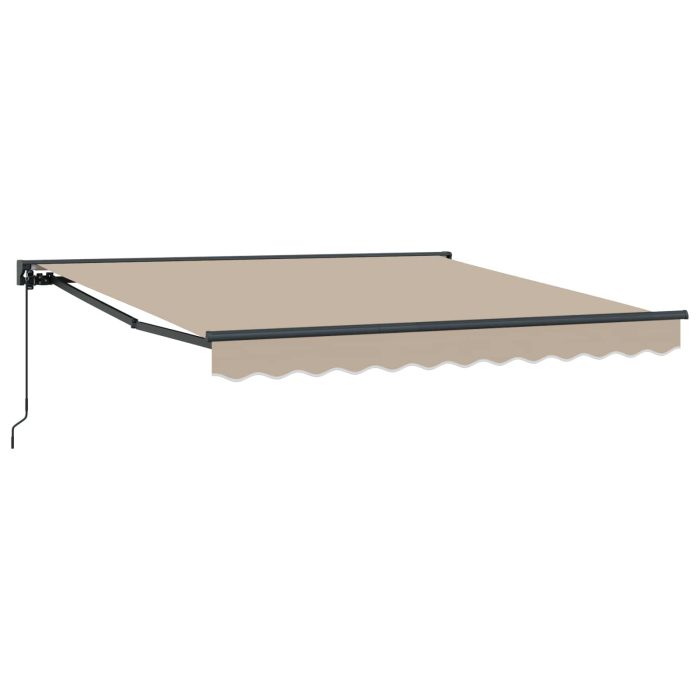 Novaro Napernyő keret Bézs 350 x 250 cm Poliészter PU bevonattal - Image 2