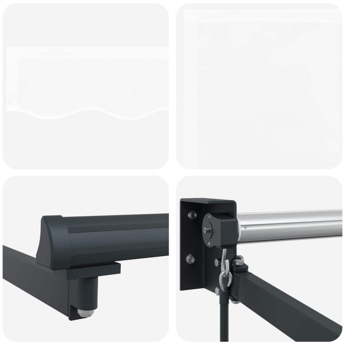 Novaro Behúzható napellenző Fehér 350 x 250 cm - Image 8