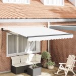 Novaro Behúzható napellenző Fehér 350 x 250 cm