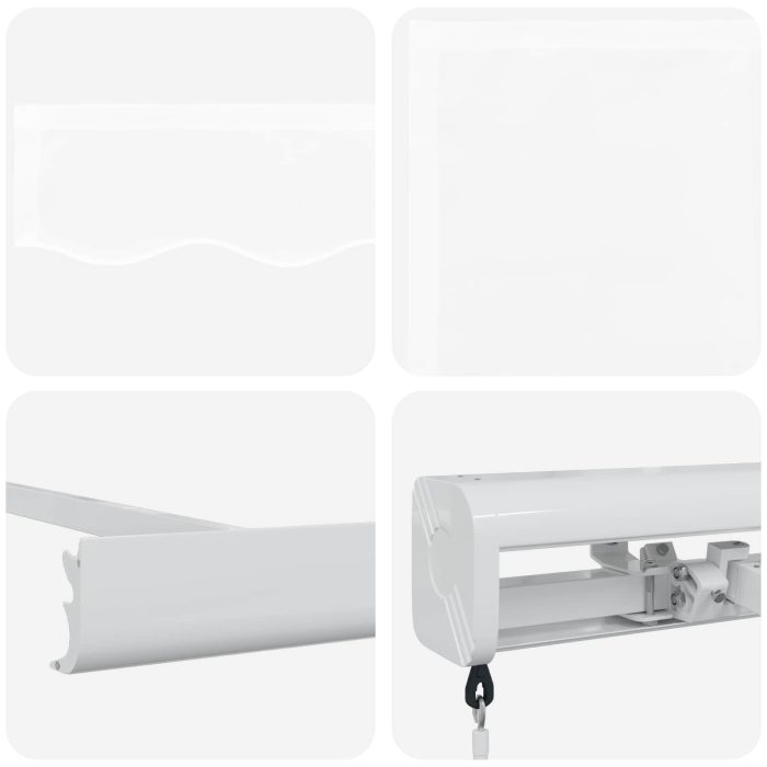 Novaro Behúzható napellenző Fehér 350 x 250 cm Vászon és Alumínium - Image 4