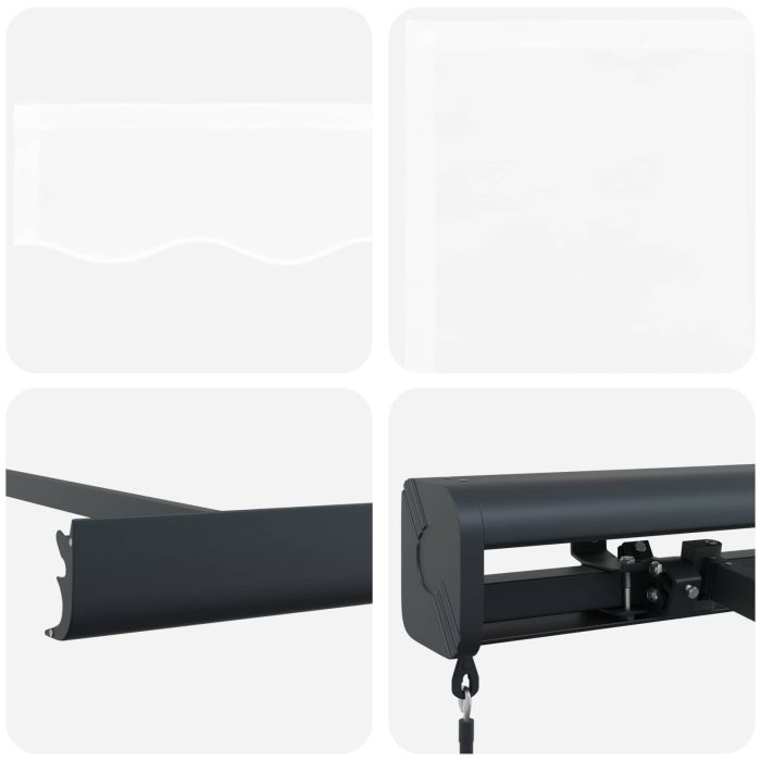 Novaro Behúzható napellenző Fehér 350 x 250 cm Vászon és Alumínium - Image 8