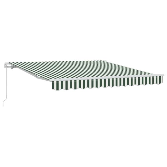 Novaro Behúzható napellenző Zöld és Fehér 350 x 250 cm - Image 2