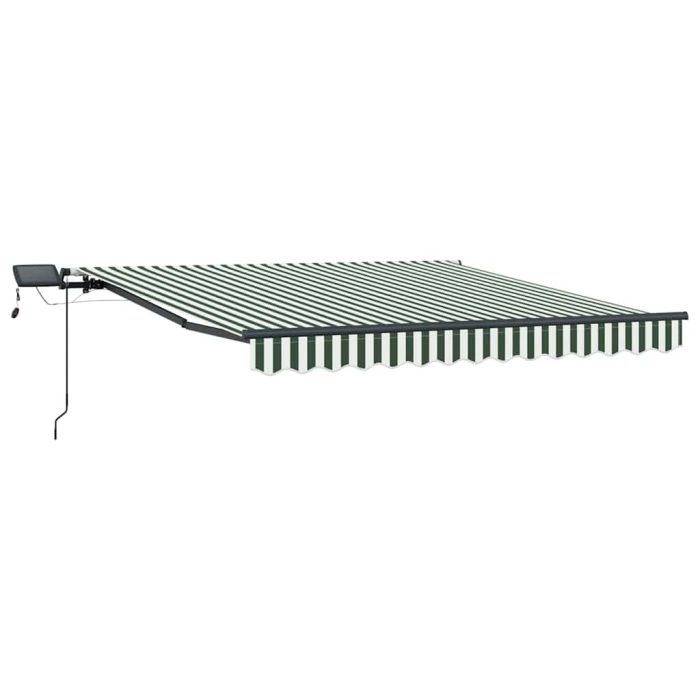 Novaro Behúzható napellenző Zöld és Fehér 350 x 250 cm - Image 2