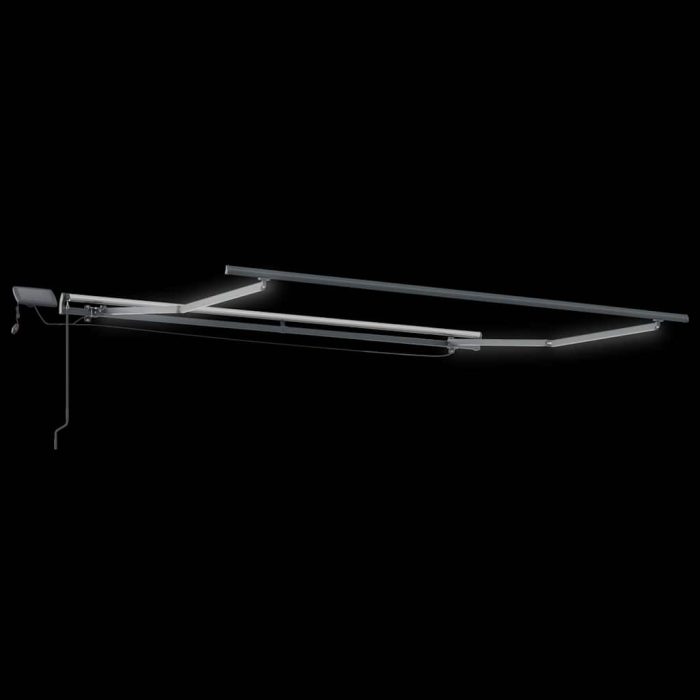 Novaro Behúzható napellenző Zöld és Fehér 350 x 250 cm - Image 6