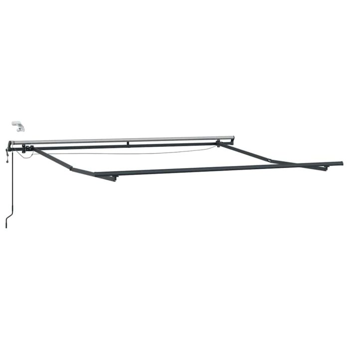Novaro Behúzható napellenző Zöld és Fehér 350 x 250 cm Poliészter - Image 7