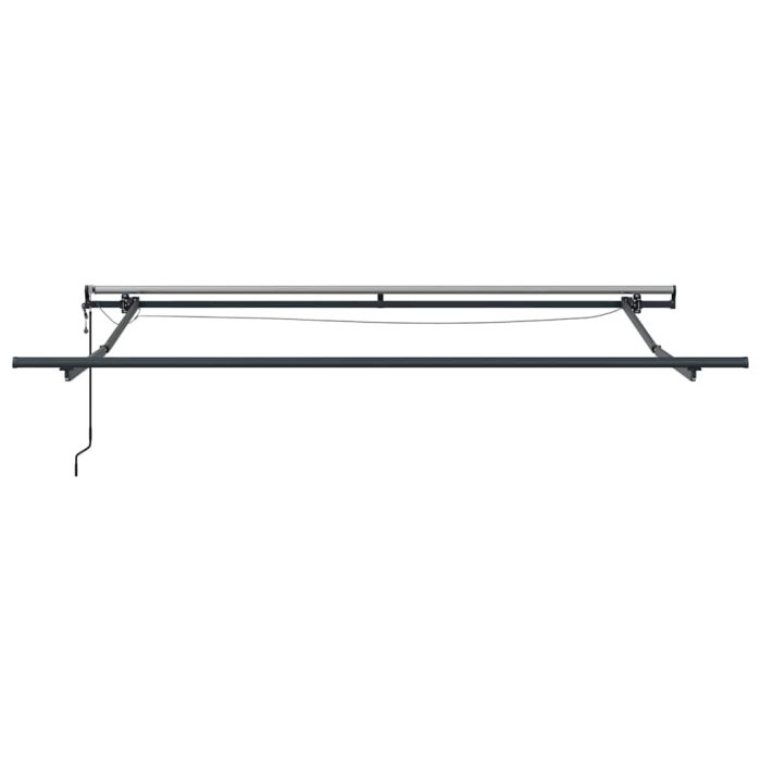 Novaro Behúzható napellenző Zöld és Fehér 350 x 250 cm Poliészter - Image 9