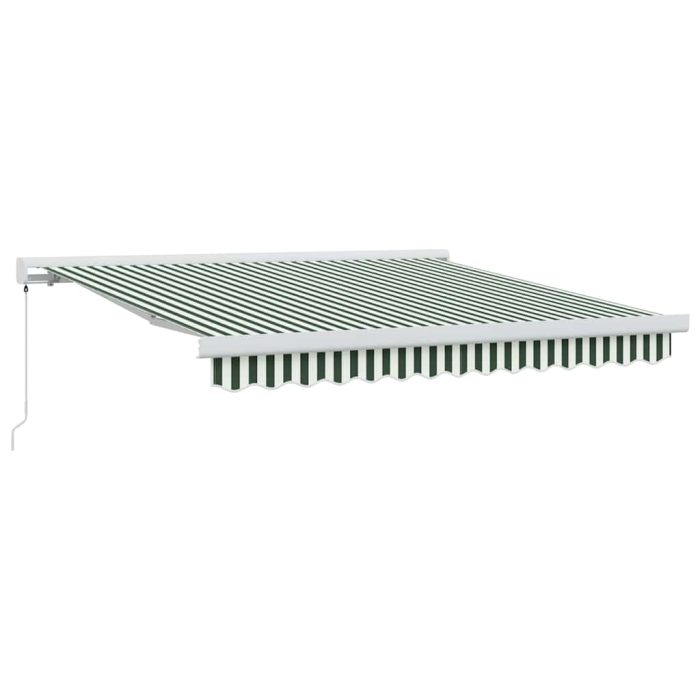 Novaro Behúzható napellenző Zöld és Fehér 350 x 250 cm - Image 2