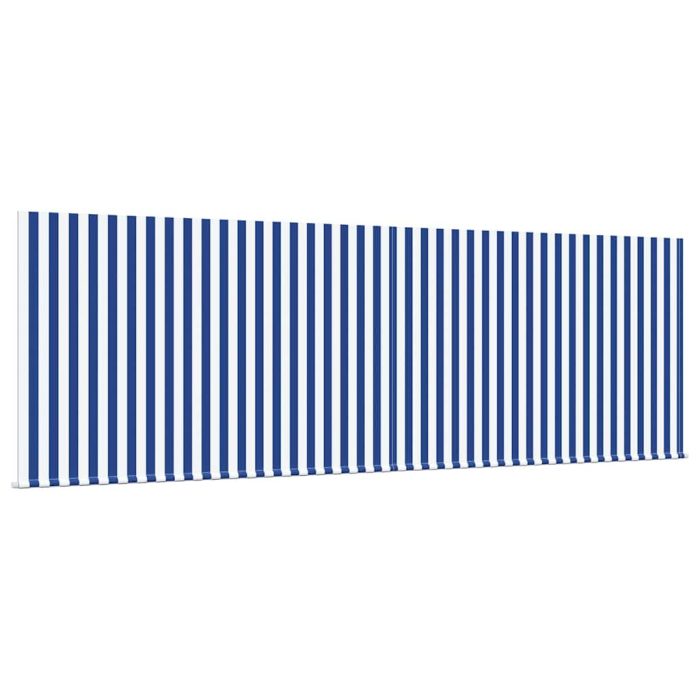 Novaro Behúzható napellenző Kék és Fehér 400 × 300 cm - Image 4
