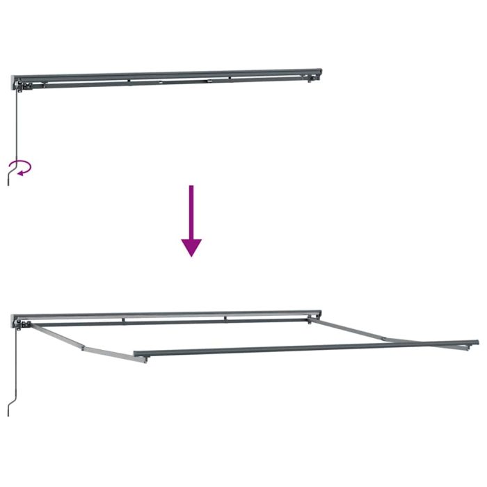 Novaro Napernyő keret Sárga és Fehér 400 × 300 cm - Image 9
