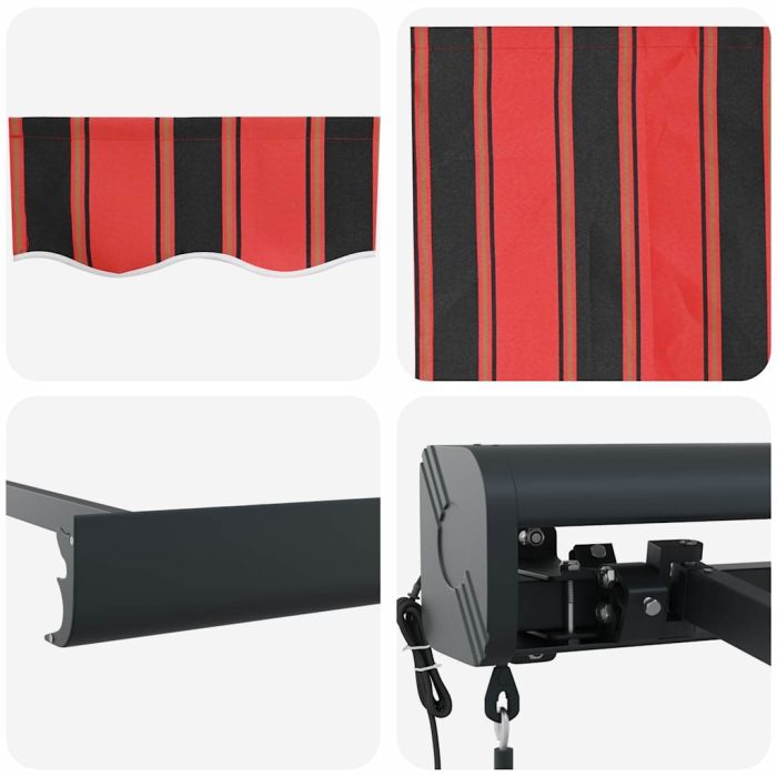 Novaro Behúzható napellenző Narancs és Barna 400 x 300 x 165 cm - Image 8