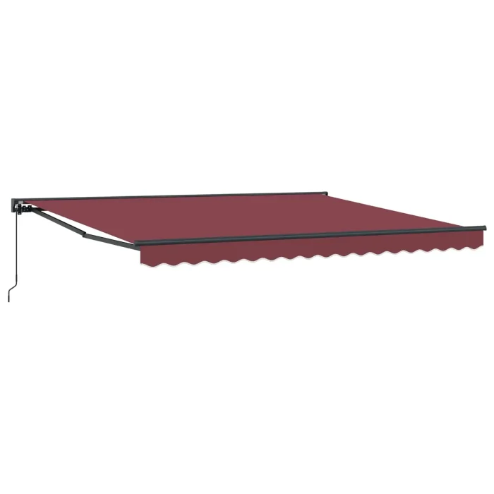 Novaro Napernyő keret Burgundi 400 × 300 cm Poliészter PU bevonattal