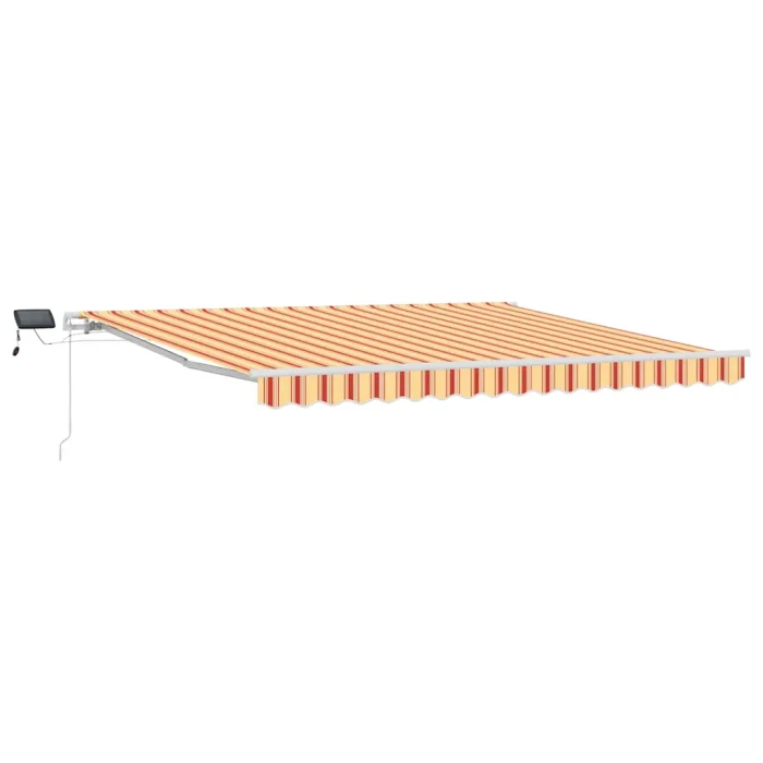 Novaro Behúzható napellenző Sárga és narancs 400 × 300 cm