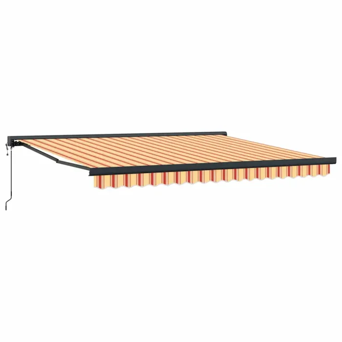 Novaro Behúzható napellenző Sárga és narancs 400 x 300 x 165 cm