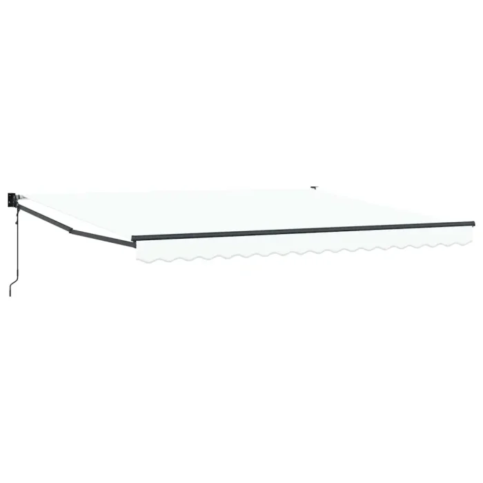 Novaro Behúzható napellenző Fehér 400 × 300 cm Poliészter és fém