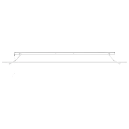 Novaro Behúzható napellenző Zöld és Fehér 400 × 300 cm