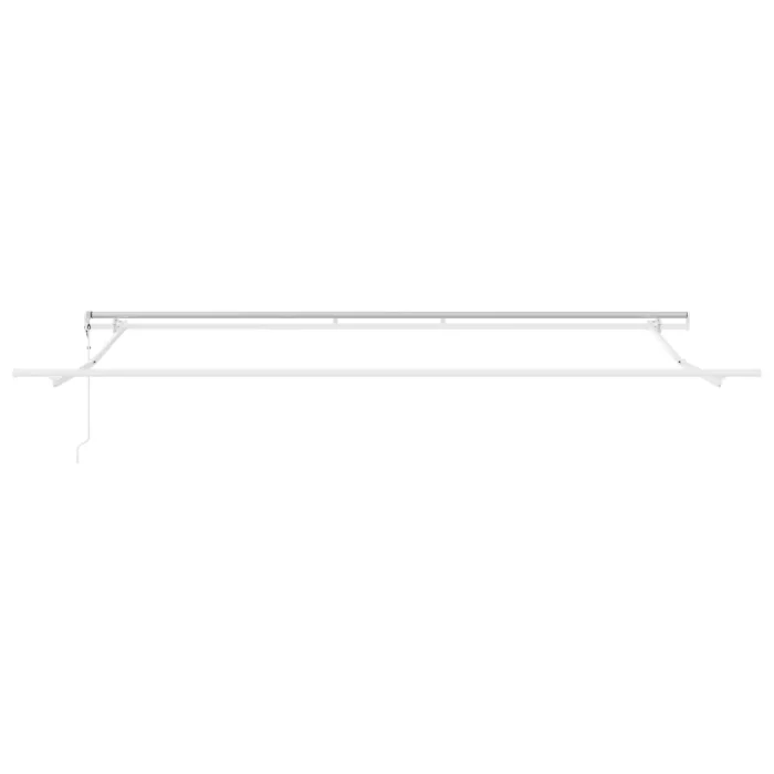 Novaro Behúzható napellenző Zöld és Fehér 400 × 300 cm