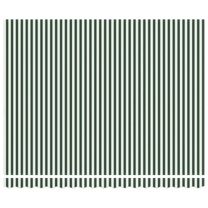 Novaro Behúzható napellenző Zöld és Fehér 400 × 300 cm Poliészter