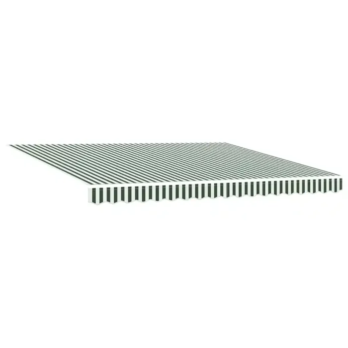 Novaro Behúzható napellenző Zöld és Fehér 400 × 300 cm