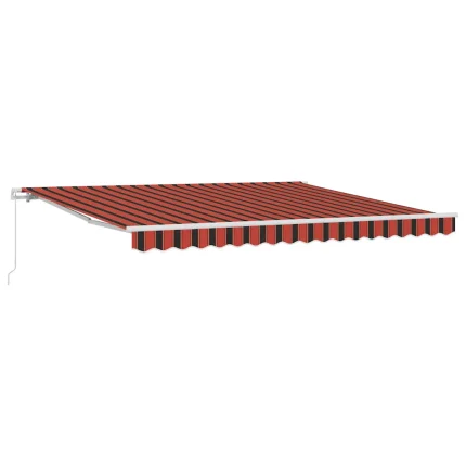 Novaro Behúzható napellenző Narancssárga 400 × 350 cm