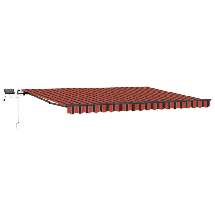 Novaro Behúzható napellenző narancssárga és barna 400 × 350 cm
