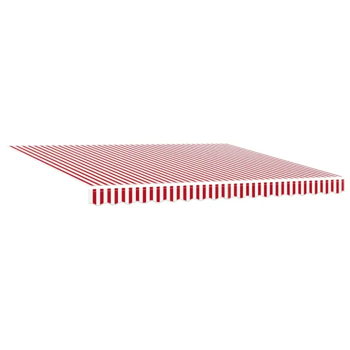 Novaro Behúzható napellenző Piros és Fehér 400 × 350 cm