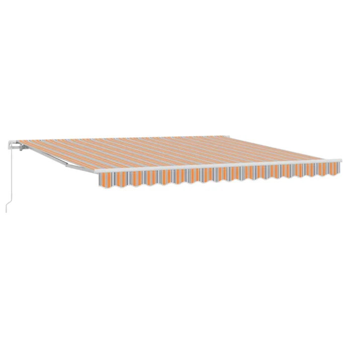 Novaro Behúzható napellenző Sokszínű 400 × 350 cm Pamut és Alumínium