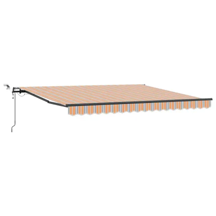Novaro Behúzható napellenző Sokszínű 400 × 350 cm Poliészter