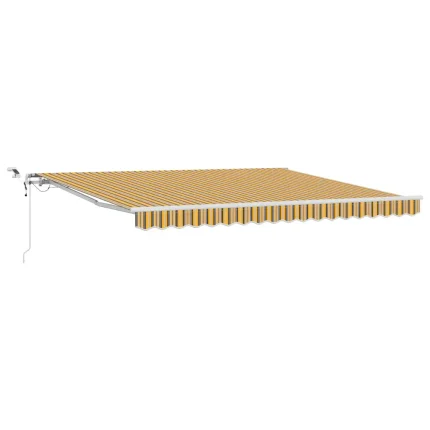 Novaro Behúzható napellenző Sokszínű 400 × 350 cm Poliészter
