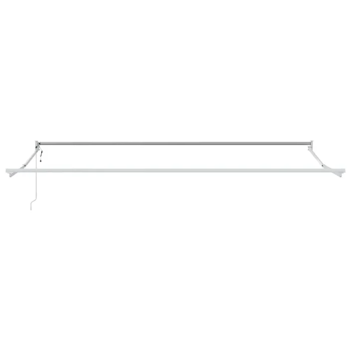 Novaro Behúzható napellenző Zöld és Fehér 400 × 300 cm
