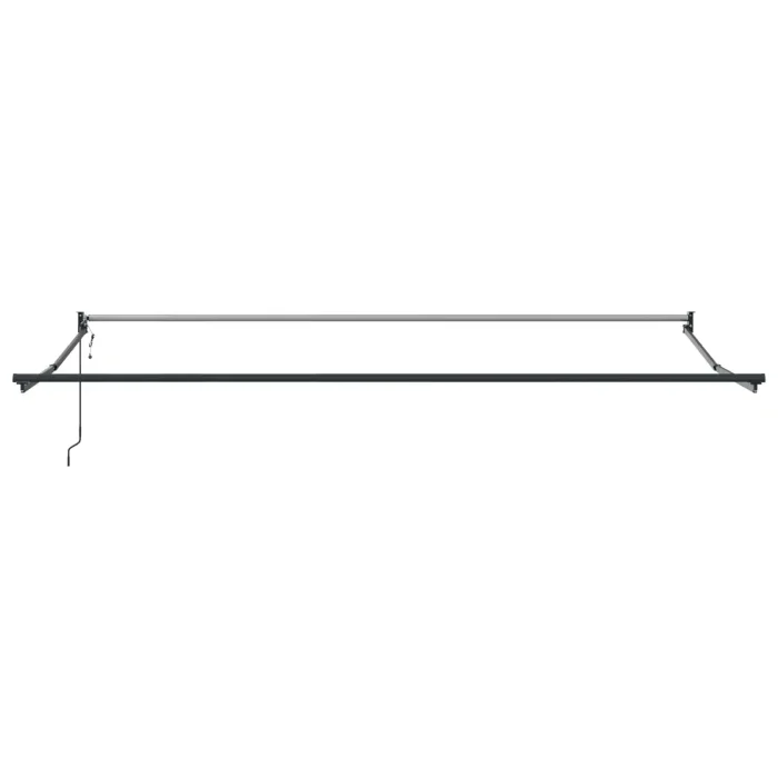 Novaro Behúzható napellenző Zöld és Fehér 400 × 350 cm Poliészter