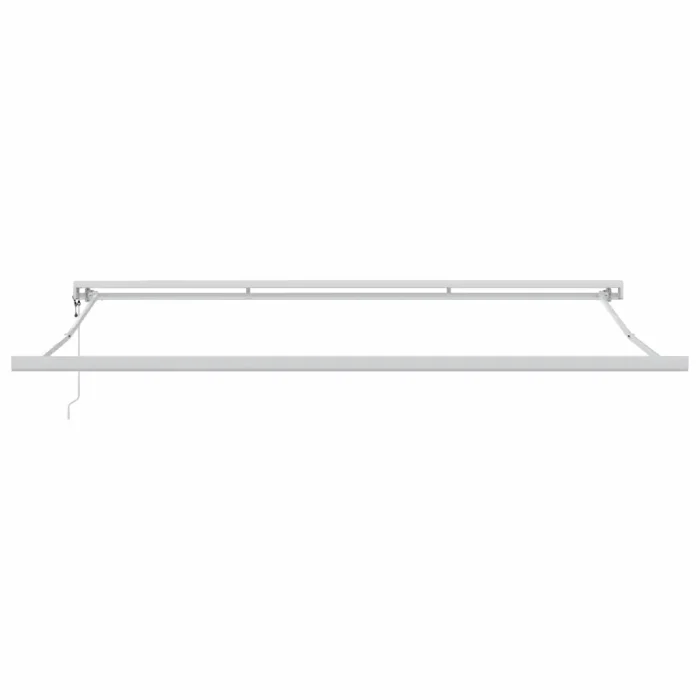 Novaro Behúzható napellenző Zöld és Fehér 400 × 350 cm