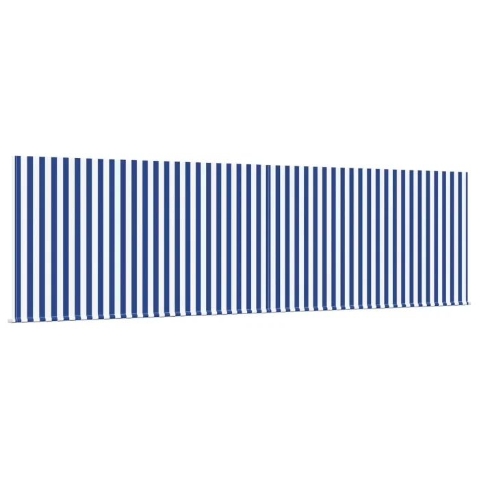 Novaro Behúzható napellenző Kék és Fehér 400 × 300 cm