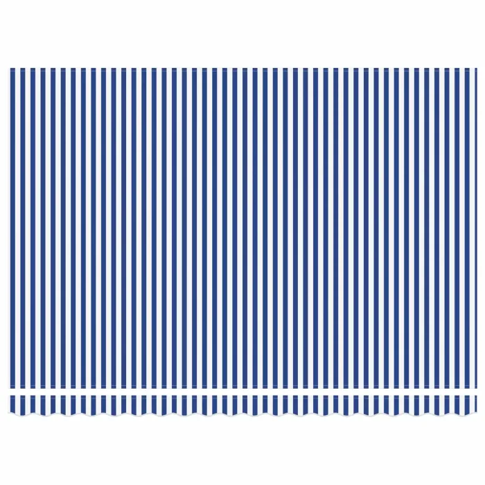 Novaro Behúzható napellenző Kék és Fehér 400 × 300 cm