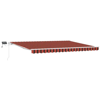 Novaro Behúzható napellenző narancssárga és barna 450 × 300 cm