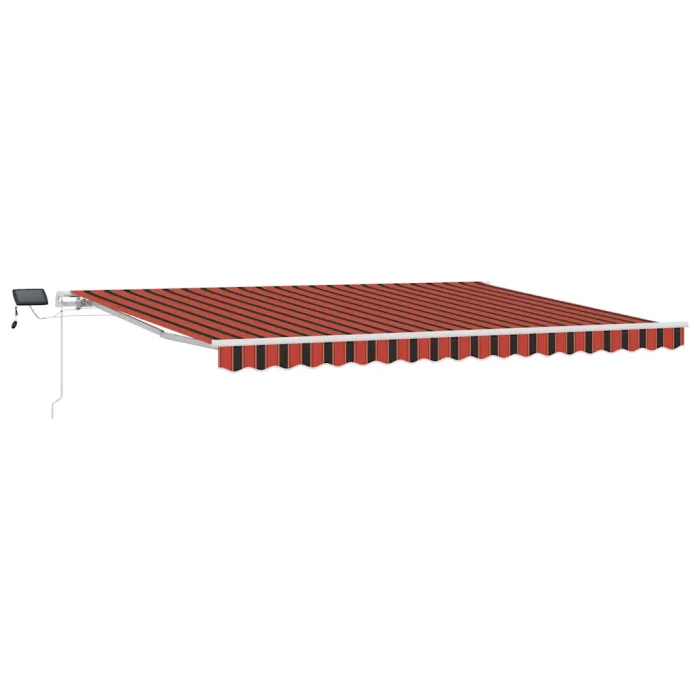 Novaro Behúzható napellenző narancssárga és barna 450 × 300 cm