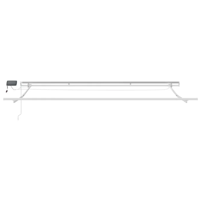 Novaro Behúzható napellenző narancssárga és barna 450 × 300 cm